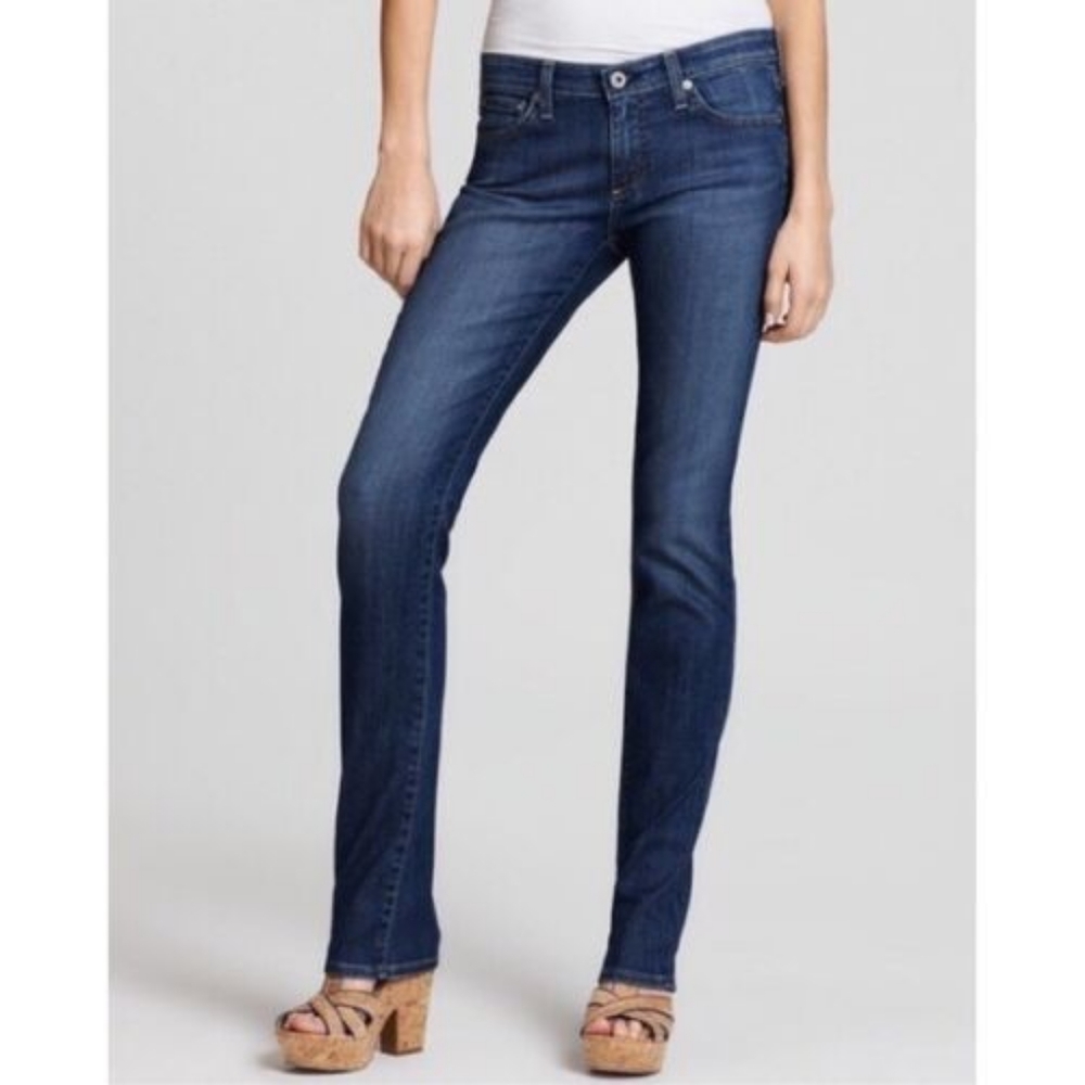 Adriano Goldschmied Straight Leg Low Rise Charolette Jeans 25 Short